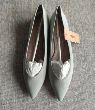 Bailarinas Corina Talla 39 Verde Menta Nuevas