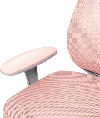 Sedia da Ufficio Ergonomica Regolabile con Schienale Traspirante, Sedia da Scrivania in Rete, 55X48X82.5-94.5 Cm, Rosa