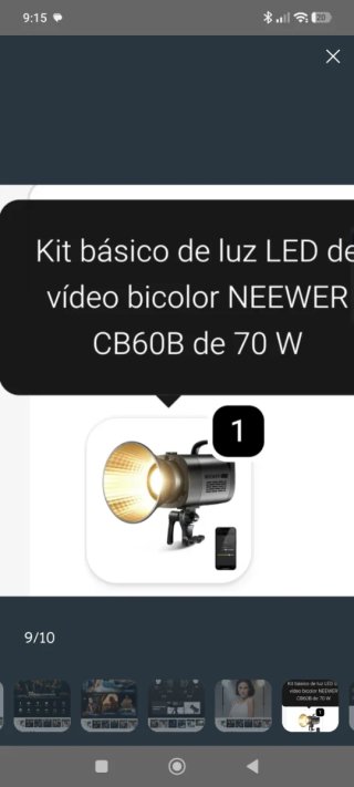 Luz LED Neewer CB60B bicolor 70W