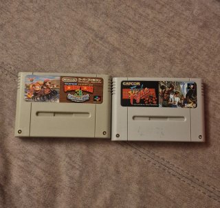 Super Famicom Juegos Donkey Kong 3 y Final Fight 1