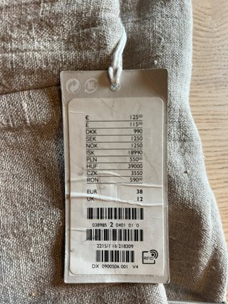 COS - 100% Linen - Minimalist Scandinavian Style