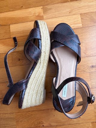 Sandalias esparto Cortefiel