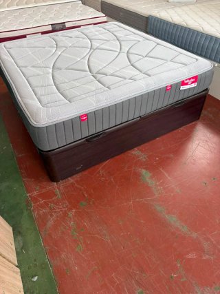 180x190 KING SIZE  CANAPE FLEX MADERA WENGUE TAPA