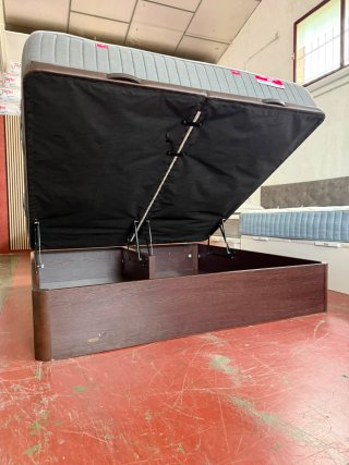 180x190 KING SIZE  CANAPE FLEX MADERA WENGUE TAPA