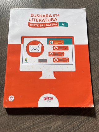Libro de EUSKARA ETA LITERATURA 4