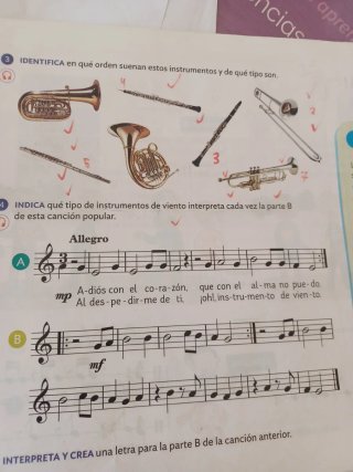 Música nuevo acordes. 4 primaria