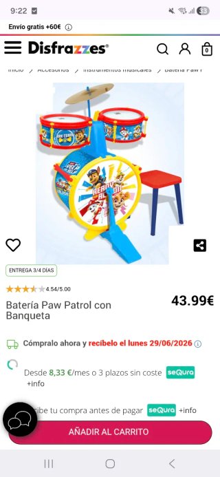 Batería Patrulla Canina