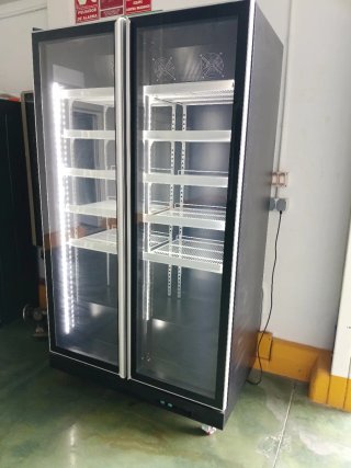 Armario Refrigerador 2 Puertas Cristal