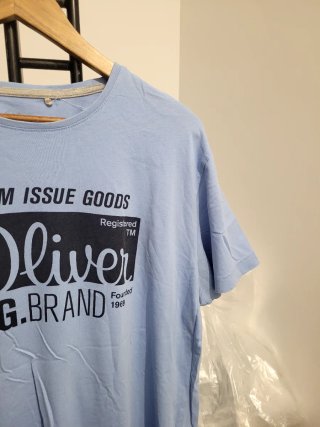 Camiseta s.Oliver azul hombre