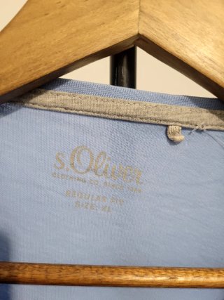 Camiseta s.Oliver azul hombre