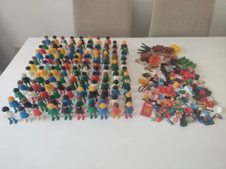 Grande lotto di vecchi Playmobil