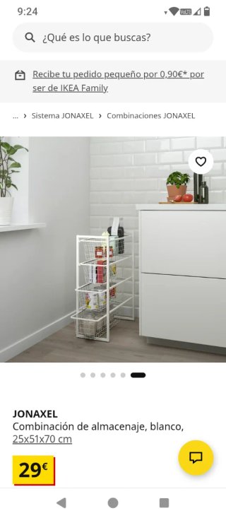 Mueble organizador de metal blanco Ikea