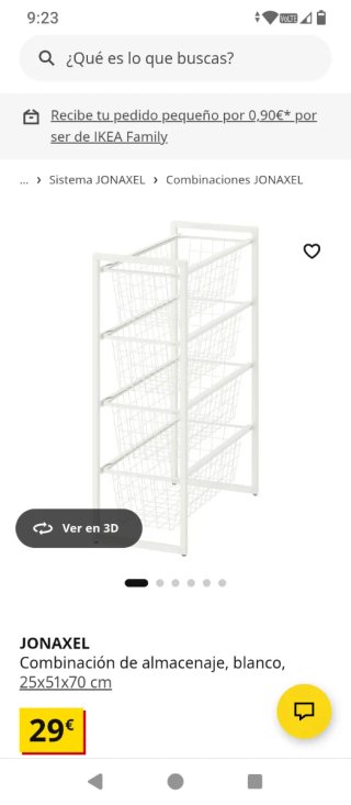 Mueble organizador de metal blanco Ikea