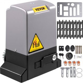 Apertura de Puerta Corredera, 1800 KG 8 m, Puerta Corredera Automática con 4 Controladores Remotos y Control por APP, Motor de Puerta Corredera Eléctrico para Entrada, Kit Completo de Hardware del...