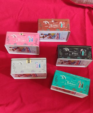 Lote 5 Cajas Metálicas Antiguas Colacao
