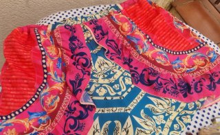 Falda pantalón M estampado floral