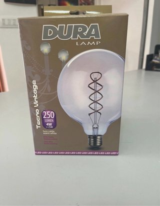 Lampadina LED Duralamp Tecno Vintage E27 4W