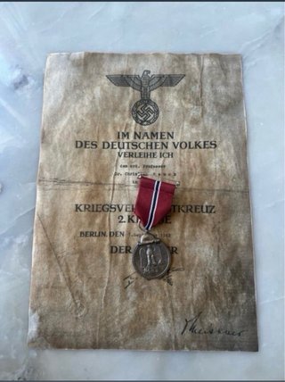 Cruz de Guerra 2ª Clase con Certificado