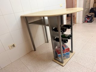 Mesa para cocina tipo barra y meta