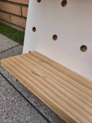 Estantería Tablero Perforado Madera