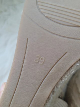 Sandalias cuña esparto WK beige talla 39