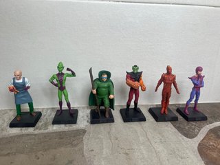 Pack 6 Figuras Eaglemoss Los 4 Fantásticos