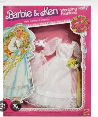 Vestido Novia Barbie Años 80