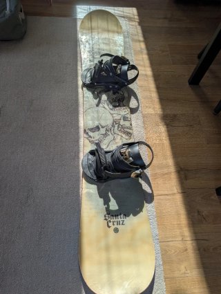 Tabla Snowboard Santa Cruz 163cm + Fijaciones