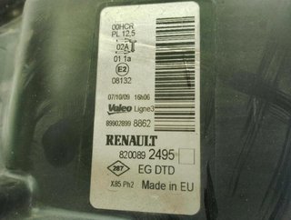 Renault 22530288 260104392r, 8200892495 faro clio