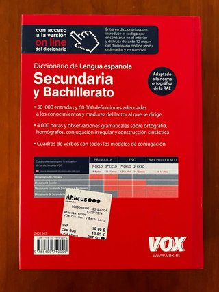 Diccionario de Secundaria y Bachillerato