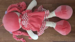 Muñeca de trapo rosa 50 cm