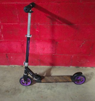 Patinete Plegable Ruedas Moradas