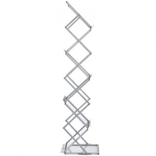Soporte Plegable para Revistas, Soporte de Exhibición de Folletos Pop-Up de 6 Bolsillos, Soporte de Literatura de Catálogo de Doble Cara, Portátil con Bolsa de Transporte para Oficina y Exposicion...