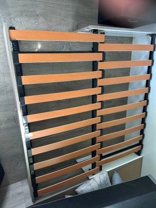 Sofá Cama Gris para Mobilhome