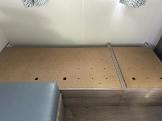 Sofá Cama Gris para Mobilhome