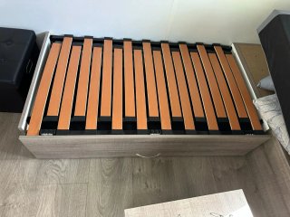Sofá Cama Gris para Mobilhome