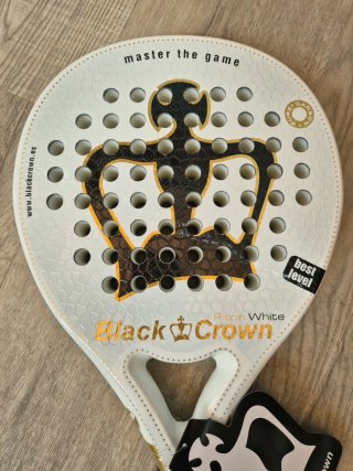 Pala pádel Black Crown Piton White