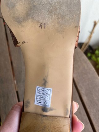 Sandalias DJM Piel Tiras Trenzadas Talla 41