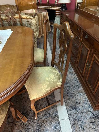 Juego de 6 sillas de comedor de madera , 5 euros 1
