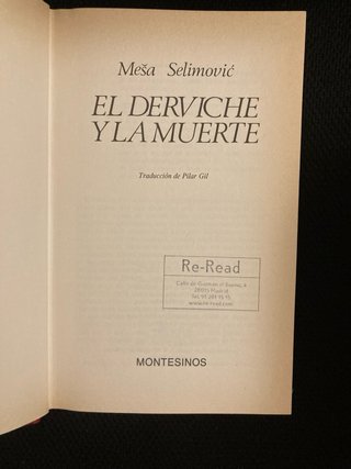 El derviche y la muerte. Primera edición