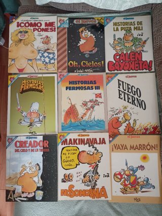 LOTE 9 CÓMICS PENDONES DEL HUMOR DEL JUEVES