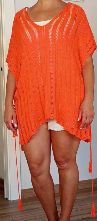 Camisola playa naranja talla única