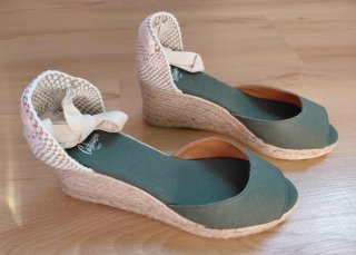Nuevo Castañer Alpargatas Verde Talla 39
