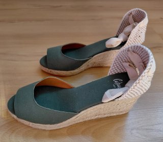 Nuevo Castañer Alpargatas Verde Talla 39