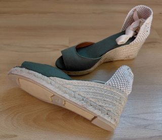 Nuevo Castañer Alpargatas Verde Talla 39
