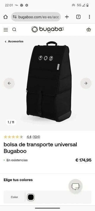 Bolsa de transporte universal bugaboo/ Maleta
