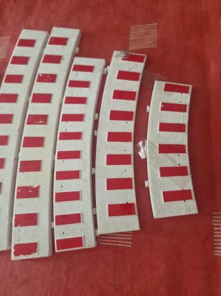 Pistas Scalextric Curvas Blancas y Rojas