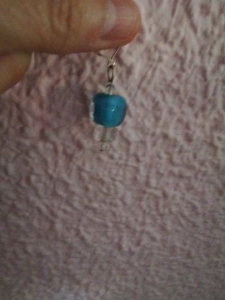 Conjunto Pulsera y Pendientes Azul de cristal