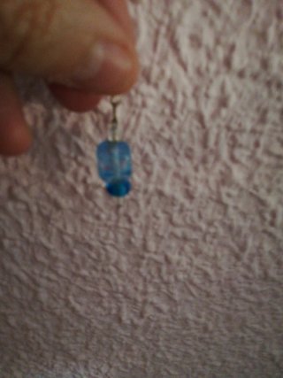 Conjunto Pulsera y Pendientes Azul de cristal
