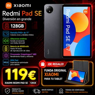 Xiaomi Redmi Pad SE 128GB + Funda Original